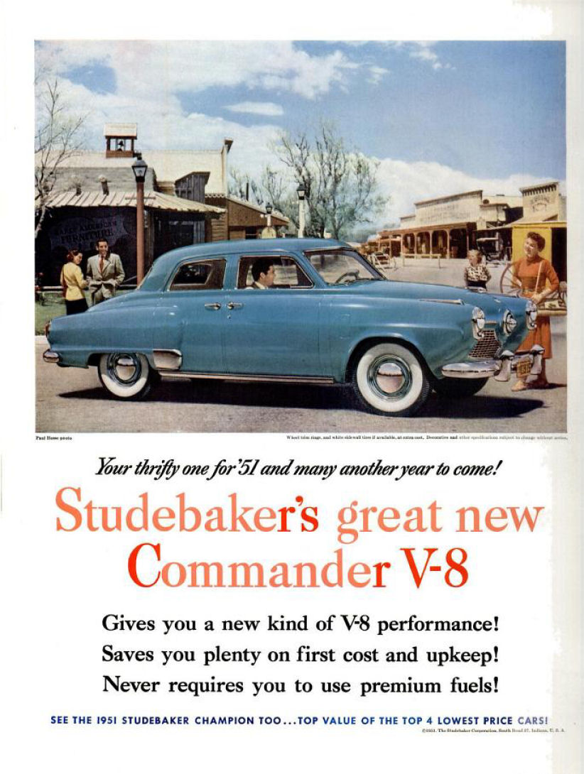 1951 Studebaker Auto Advertising